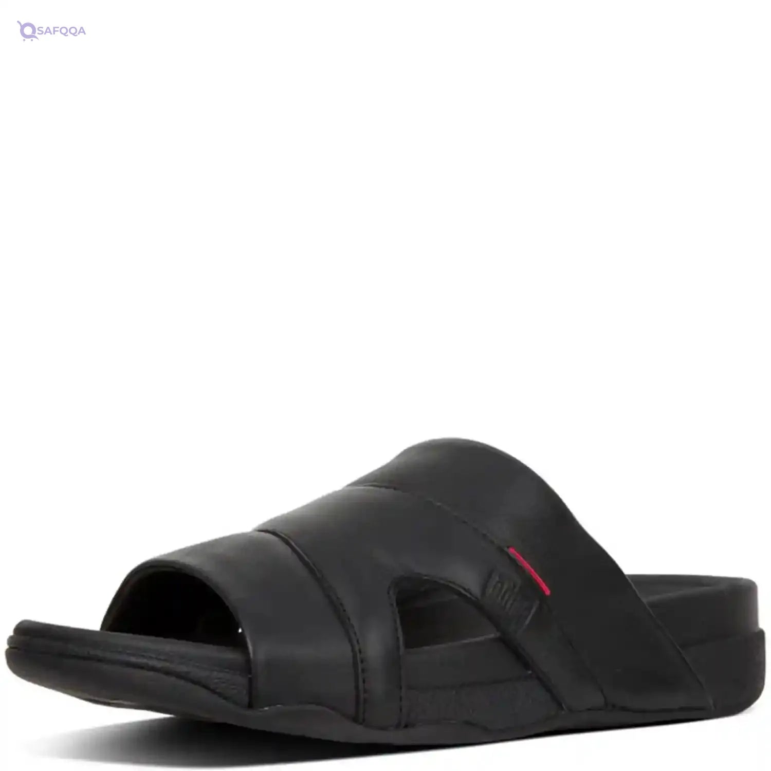 FitFlop Freeway Pool Slide In Leather-L66 mens Slide - Safqqa