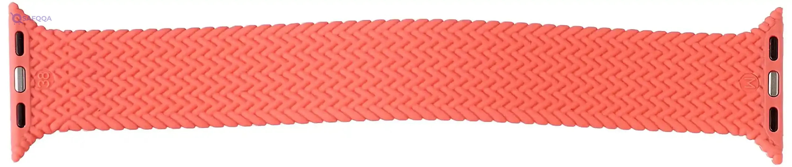 Generic Flexible rubber watch band 38/40mm for apple watch-pink - Safqqa Egypt