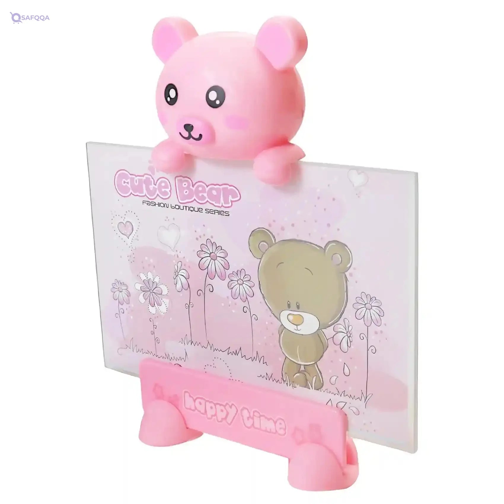 Baby Shower Gift Set for Girls – Pink Bear Shape - Safqqa