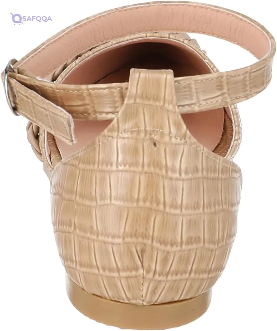 SWAY Shoes For Womens ,Beige Soft and comfortable material - Safqqa