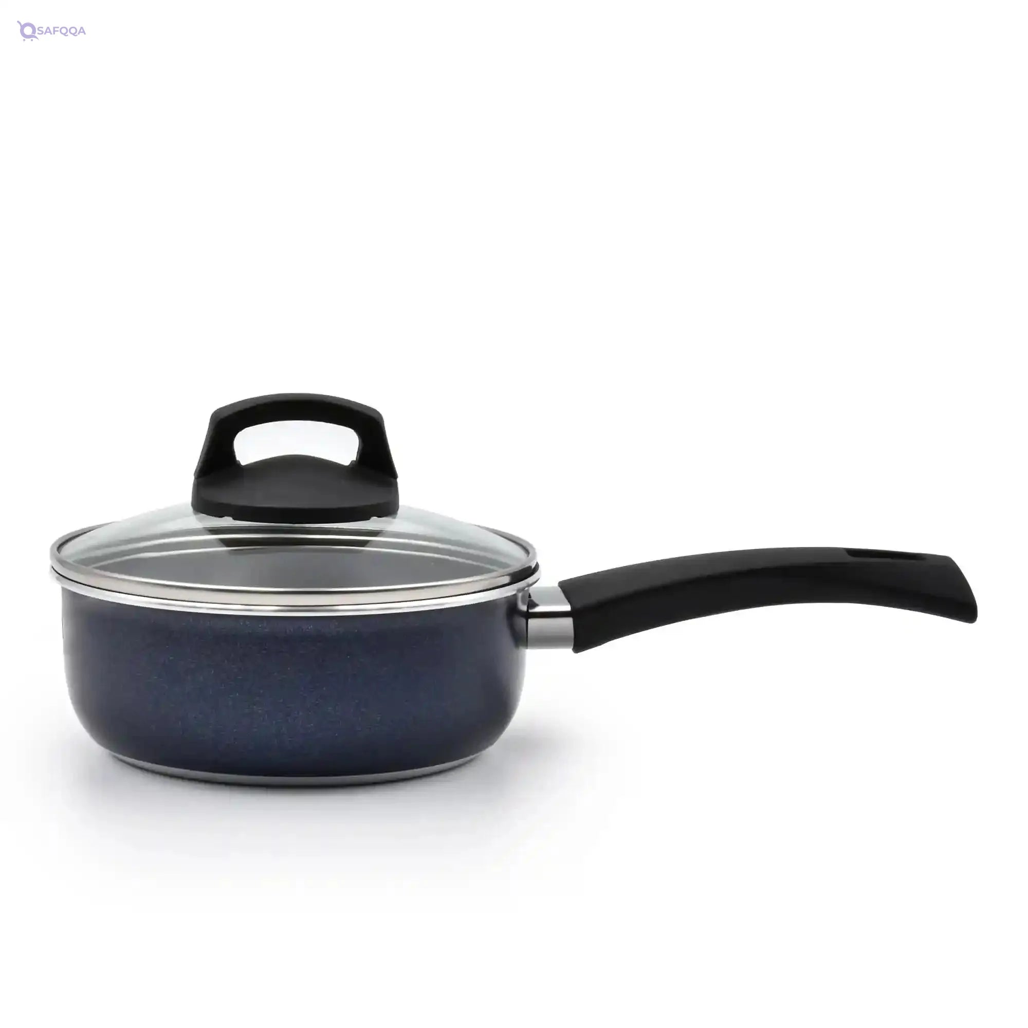 Celar Aluminum Lady Blue Saucepans with Lid, 16 cm Diameter, Induction + Gas Stove, Made In Portugal - WITHOUT BOX - Safqqa