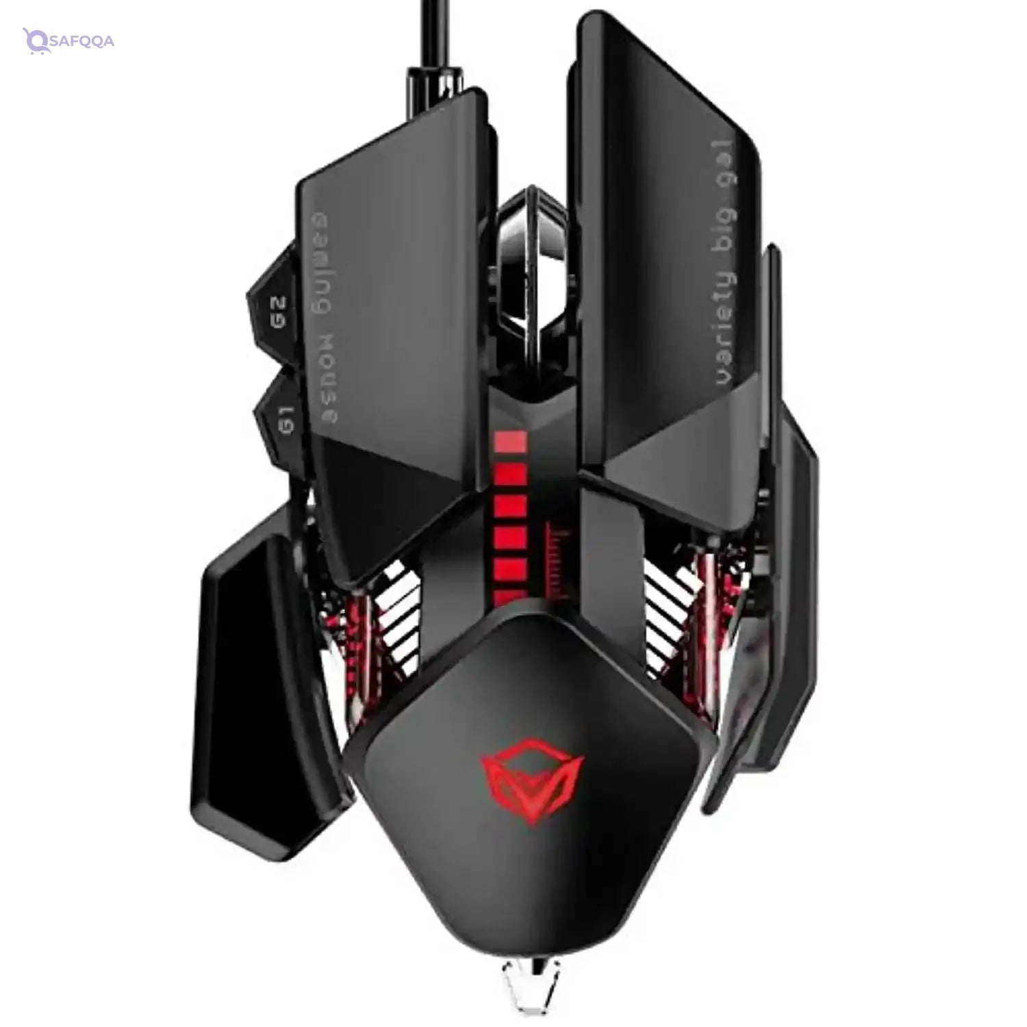 Meetion GM80 - Transformers Mechanical Gaming Mouse (4000 DPI) - For PC & Laptop - Black - Safqqa
