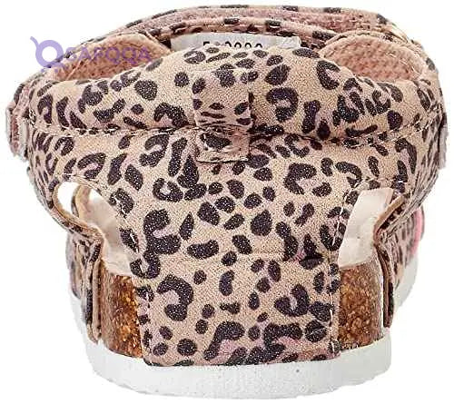 Sprox Leopard-Pattern Velcro-Strap Flat Sandals for Girls - Safqqa Egypt
