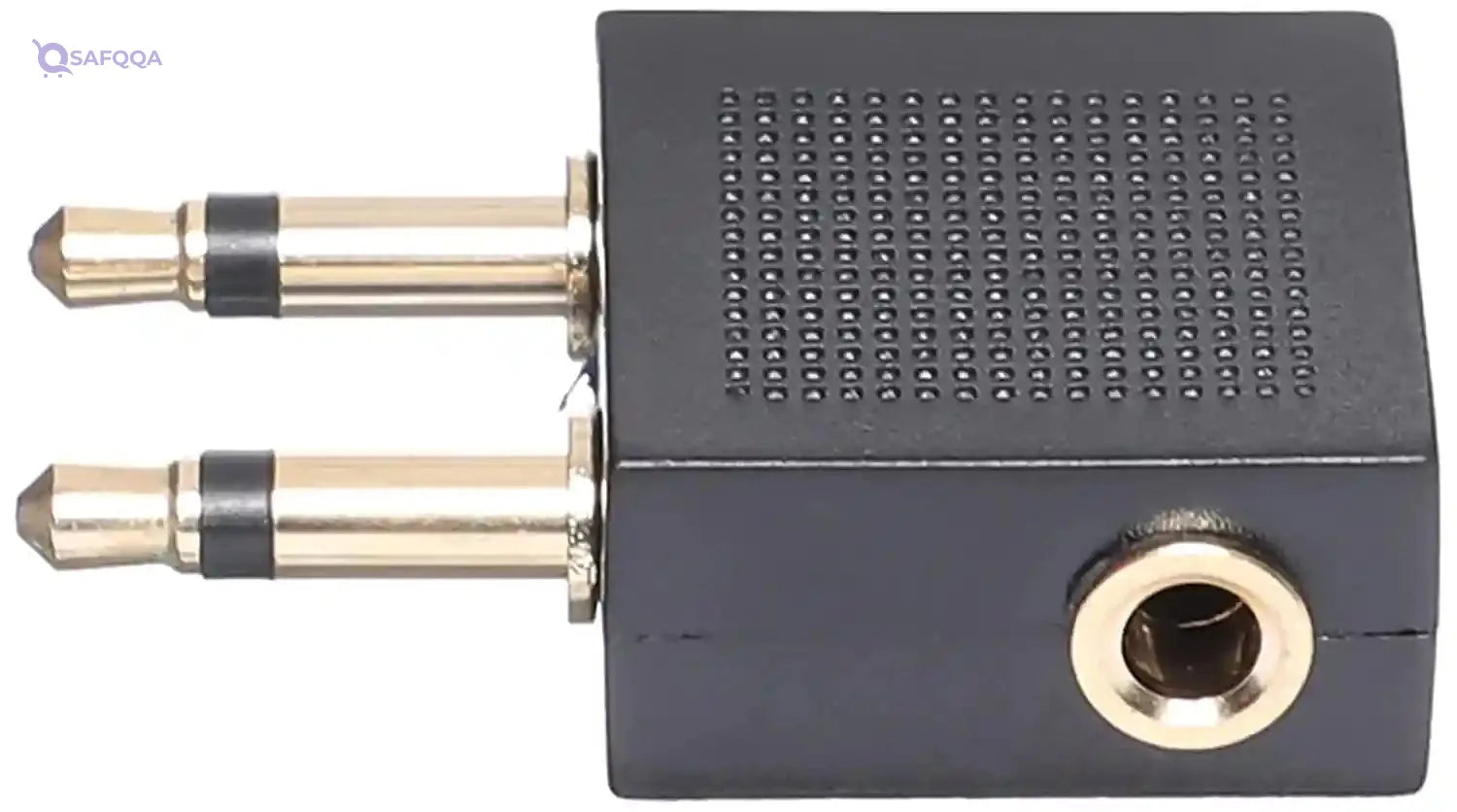 Keendex 1766 2 in 1 aux adapter - black - Safqqa