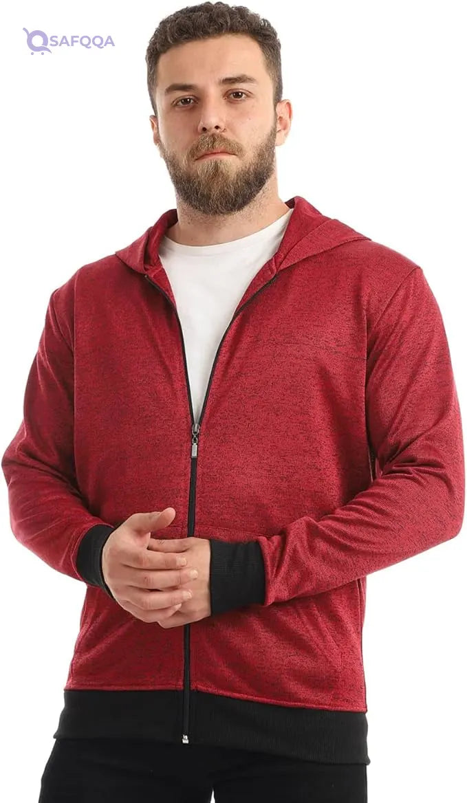 offcliff Men zipper jacket with hoodie - Safqqa
