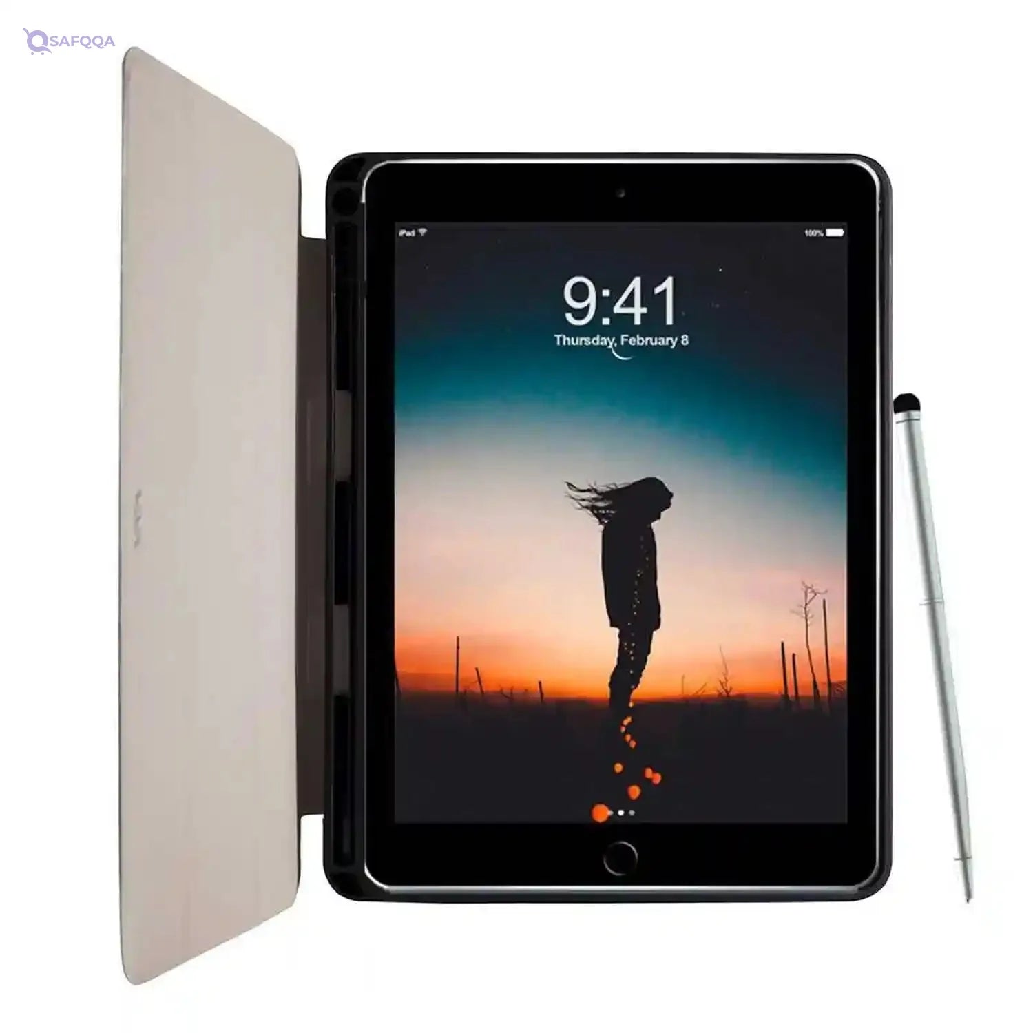 viva madrid elegante folio case ipad 2018 w/apple pencil holder - brown, VIVA-IPD2018-ELGBWN - Safqqa Egypt