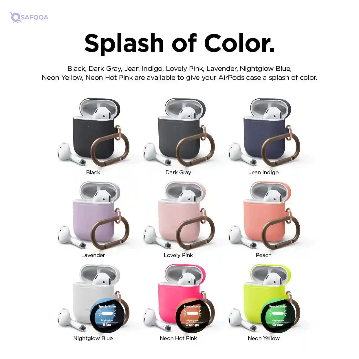 Elago Skinny Hang Case for Apple Airpods Neon Yellow - Safqqa Egypt