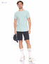 Defacto Cotton Raglan Sleeves Ribbed T-Shirt For Men ,Ribbed texture for added style and subtle detail. - Safqqa