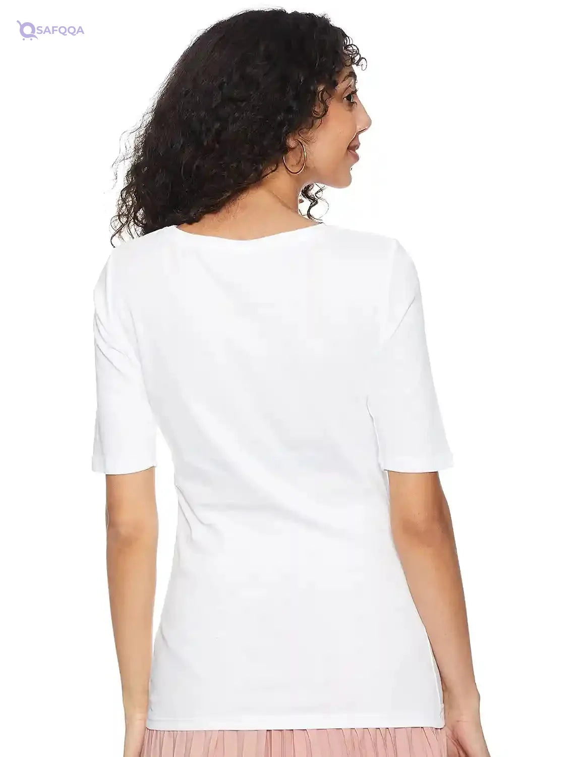 Matalan Plain Short Sleeves Round Neck T-shirt for Women - Safqqa Egypt