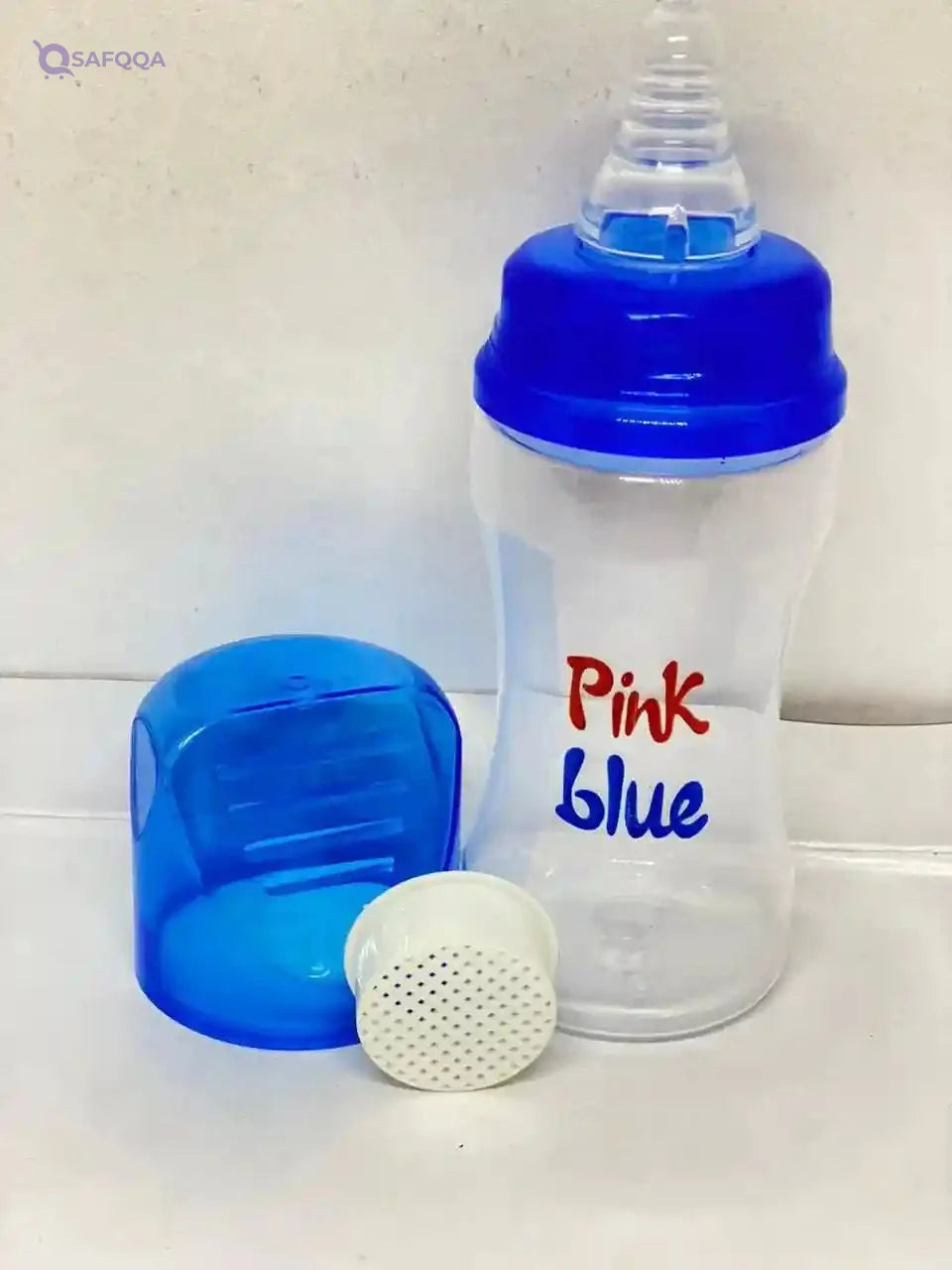 Pink Blue Baby Bottle Without Handle 160 ML For Your Babies - Blue - Safqqa