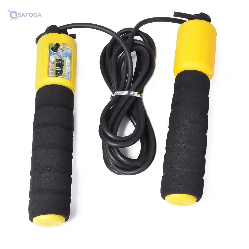 bilAnca Adjustable Jump Skipping Rope with Counter and Foam Handle (1 Pc Random Color) - Safqqa Egypt