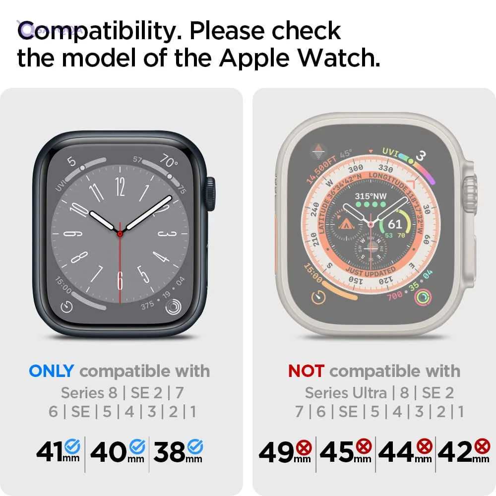 Spigen retro fit band designed for apple watch band series 8/7 (41mm), series se2/6/se/5/4 (40mm) and series 3/2/1 - Safqqa