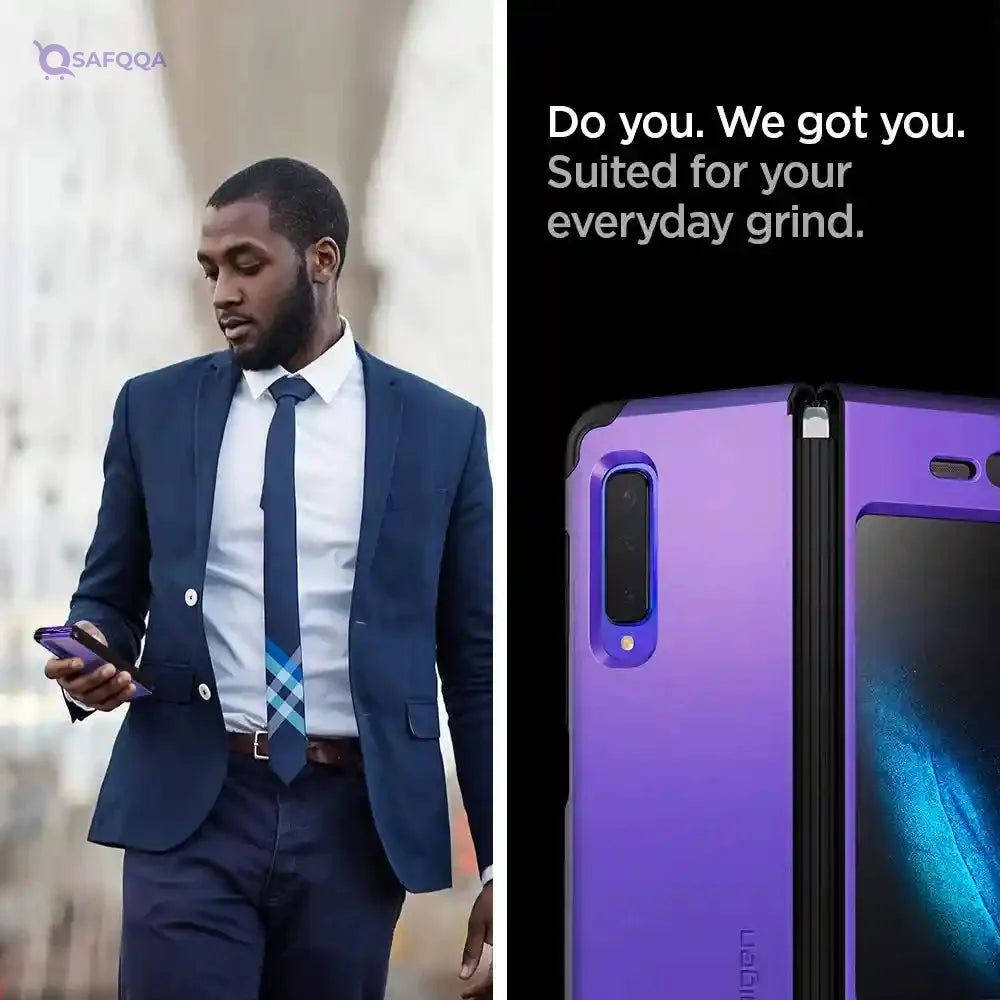 Spigen tough armor back cover for samsung galaxy fold mobile phone - Safqqa Egypt