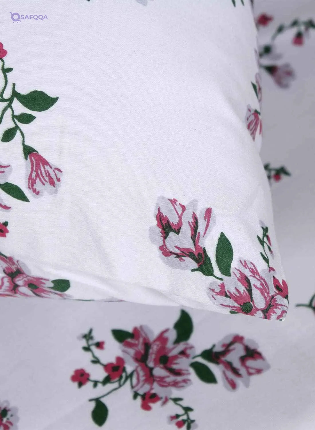 HOME TOWN Single Bedsheet with Pillow Case - Safqqa