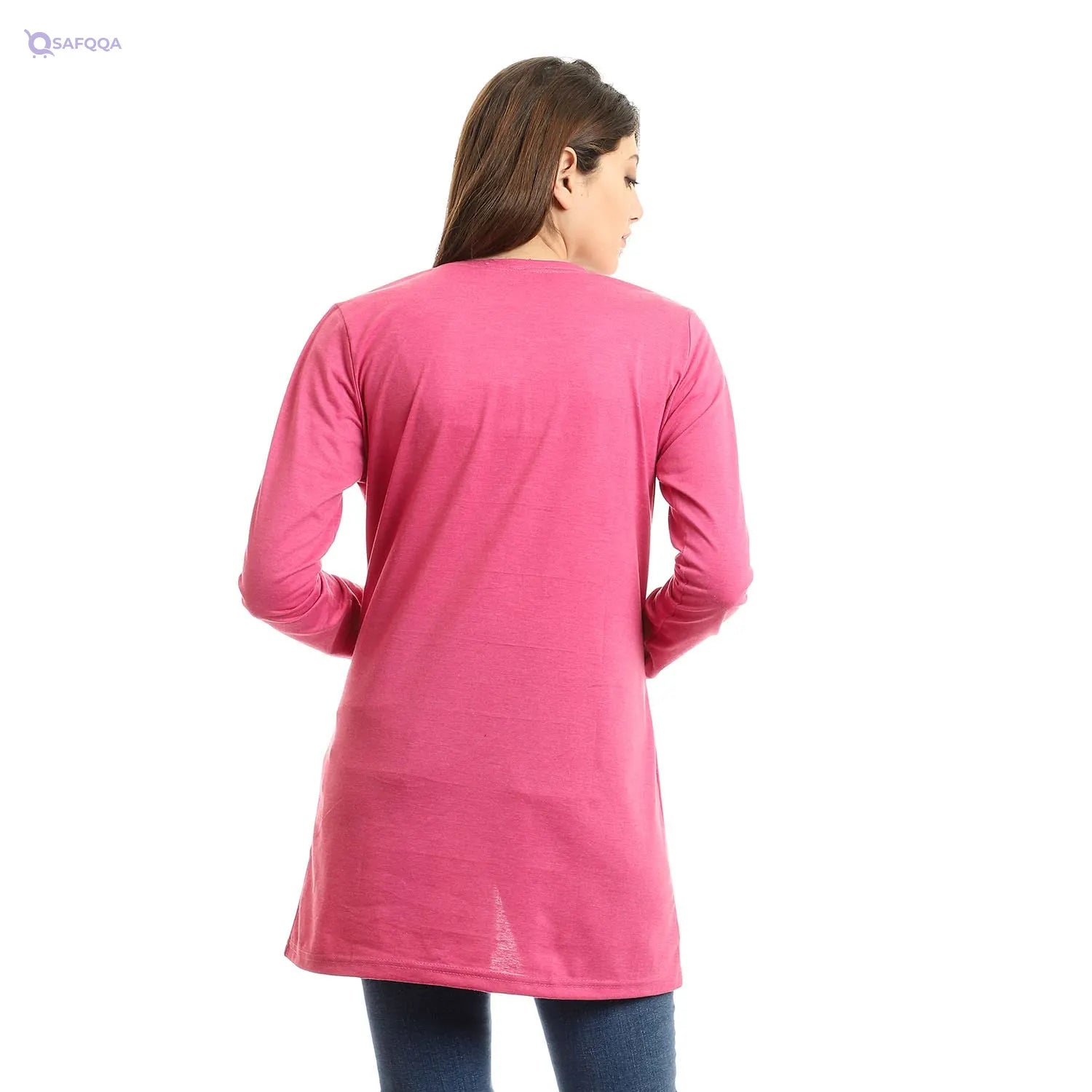 KADY Cardigan For Women ,Fushia Soft and comfortable fabric - Safqqa