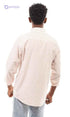 Ravin mens Ravin 95001 Bi-Tone Candy Stripes Elegant Shirt - White & Light Orange Shirt - Safqqa Egypt