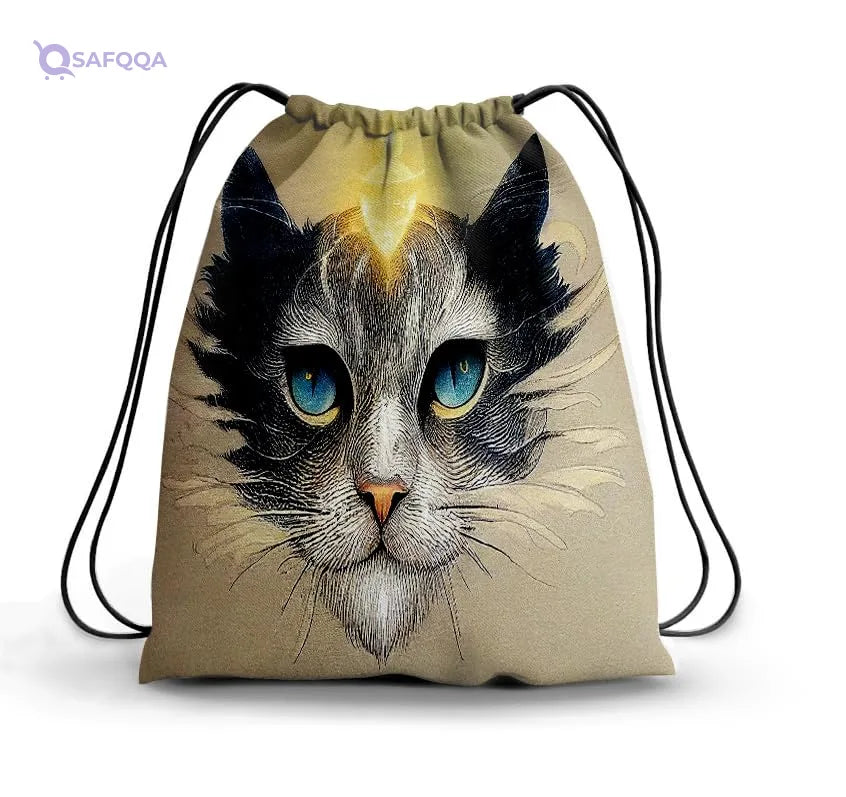 TAT DRAWSTRING BAG - 807, MultiColor, Large - Safqqa