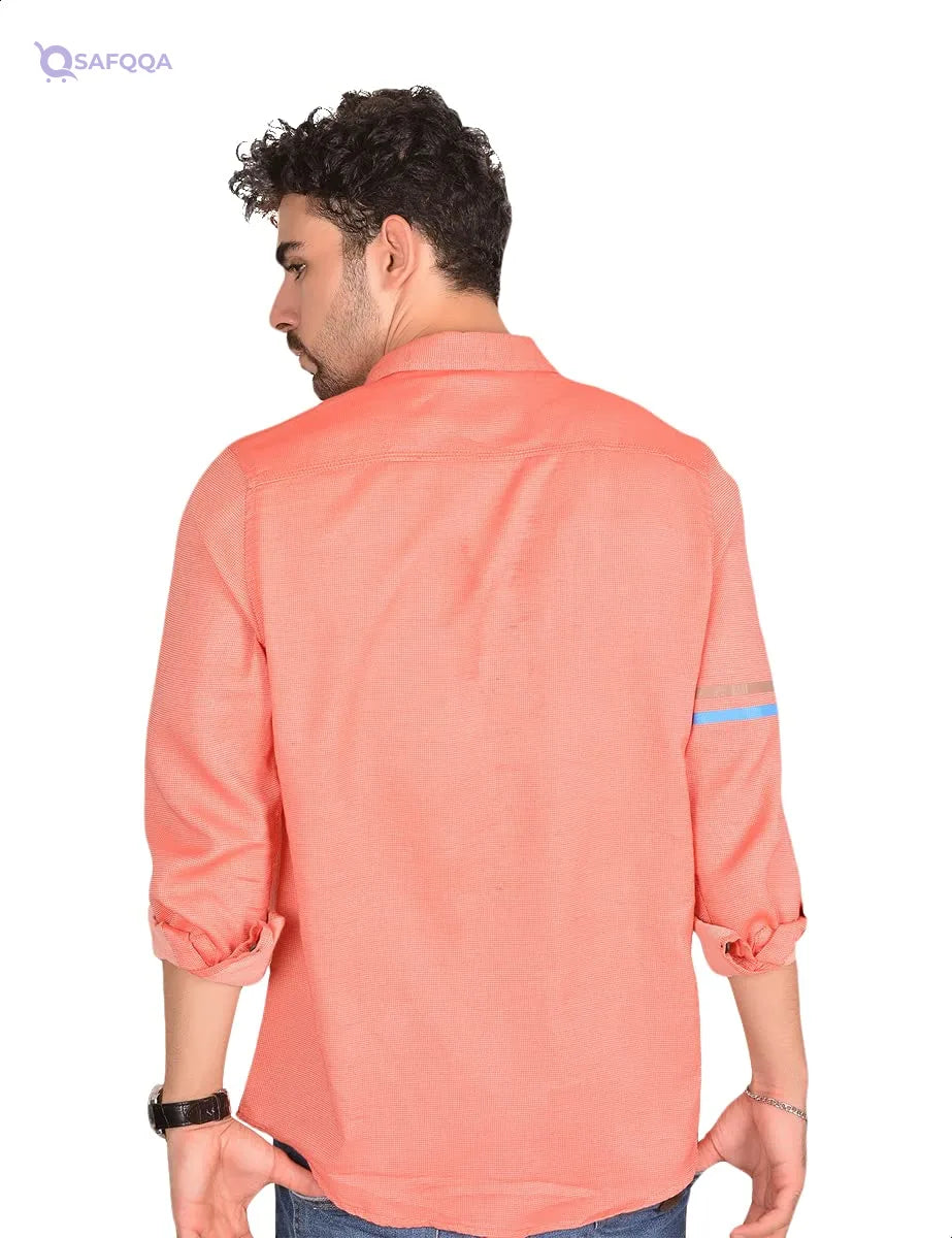 White Rabbit Basic Regular Fit Long Sleeves Shirt for Men,Soft, breathable fabric for all-day comfort. - Safqqa