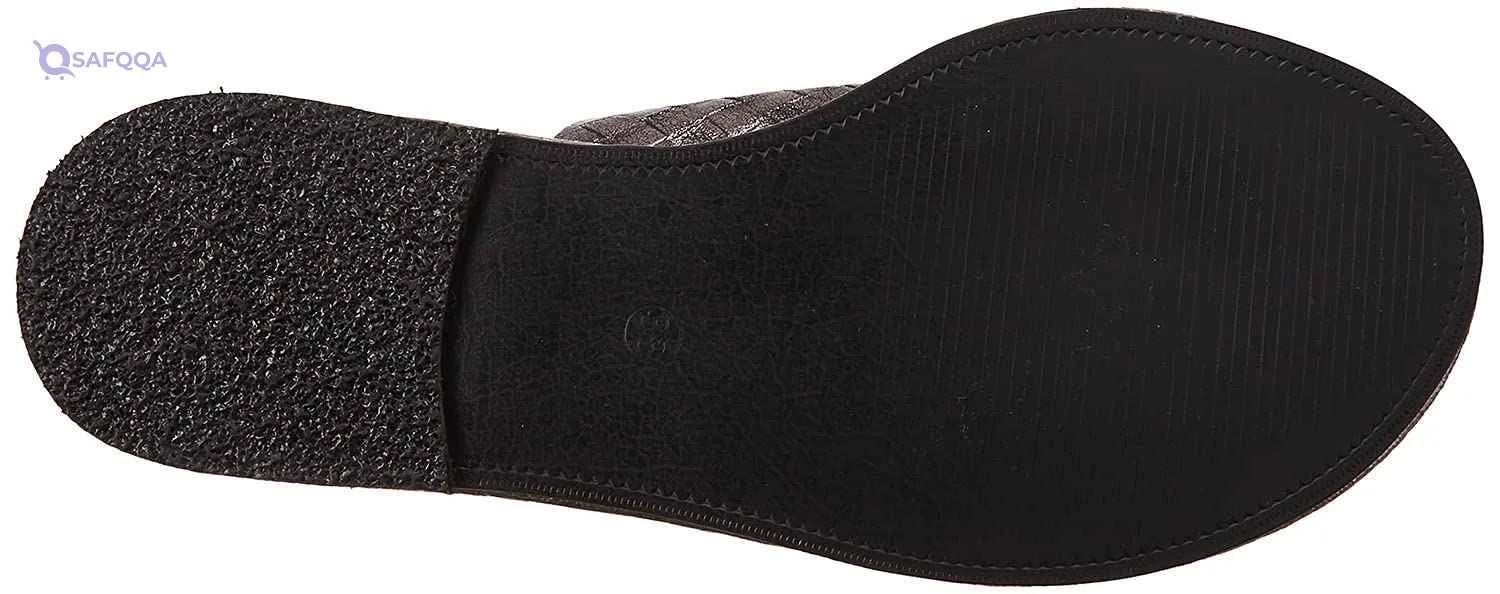 Toe Loop Embossed Pattern Flat Slippers for Women - Safqqa Egypt