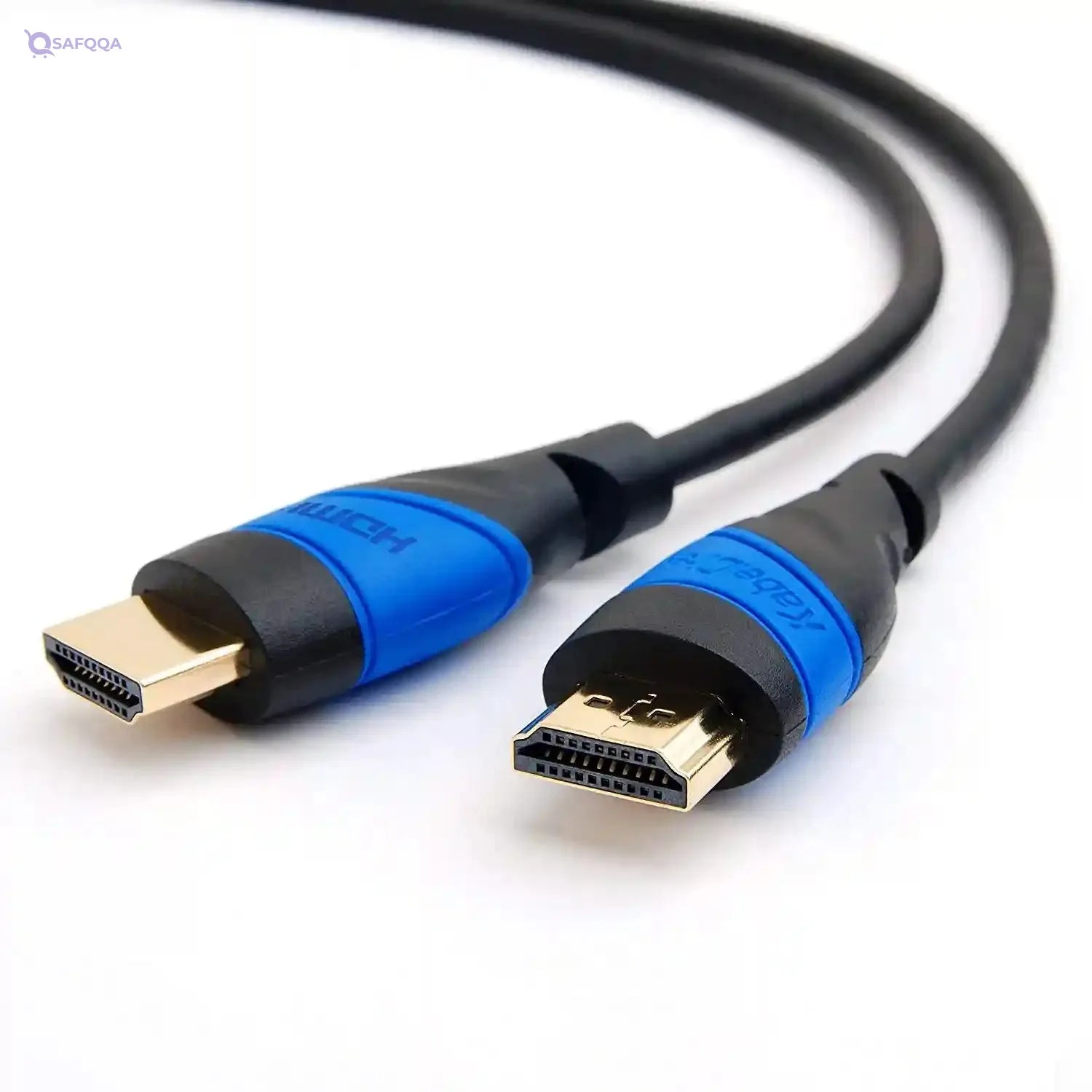 KabelDirekt 443 0.5m HDMI Cable 4K / Cord compatible with (HDMI 2.0a/b, 2.0, 1.4a, Cable, to HDMI, 4K@60HZ,1080p FullHD, UHD, Ultra HD, 3D, High Speed Ethernet, ARC, PS4, XBOX, HDTV) black - Safqqa