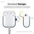 Elago duo hang case (compatible with airpods 1 and 2) body-jean indigo / top-classic white, yellow - Safqqa Egypt
