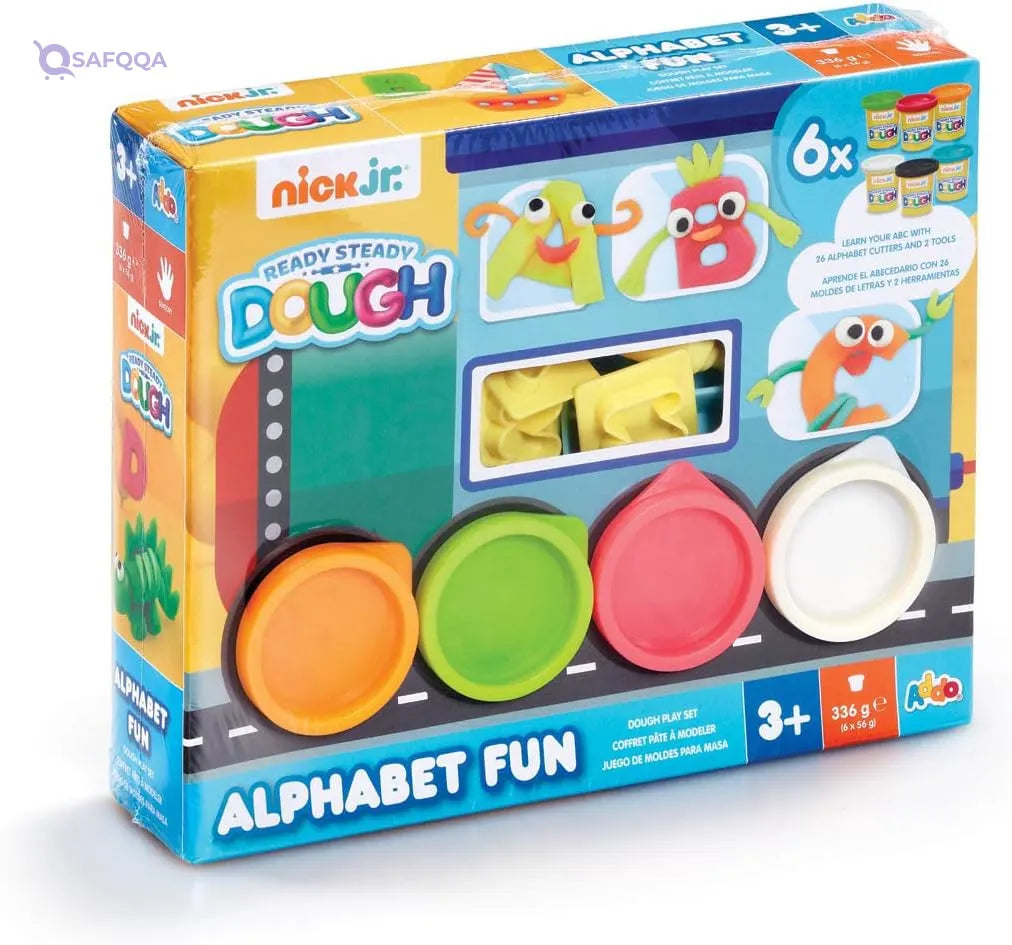 Nick Jr. Ready Steady Dough – Alphabet Learning Fun Set - Safqqa
