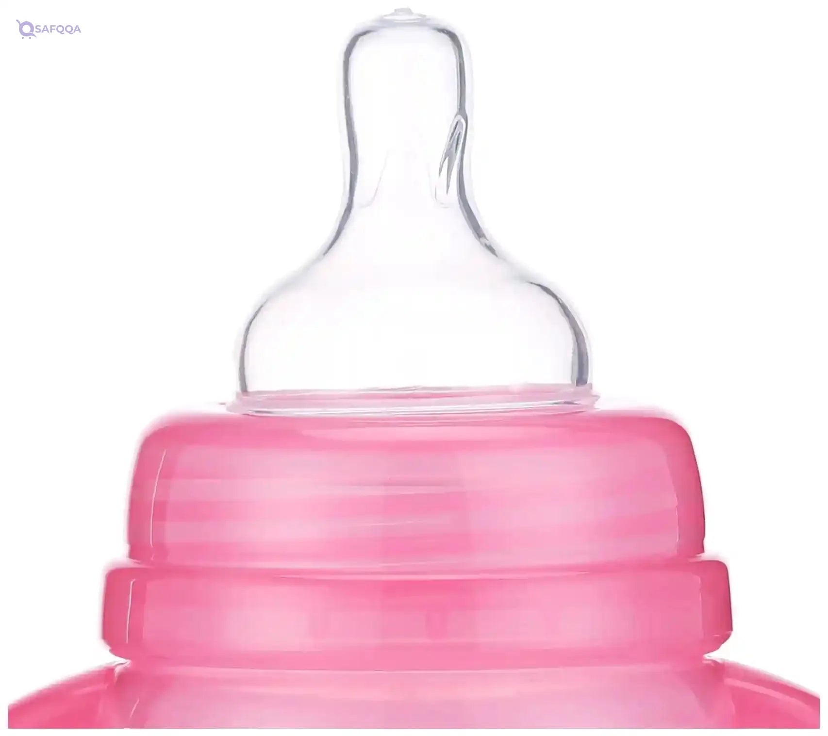 Pink & Blue Premium Feeding Bottle with Handle, 240 ml - Safqqa