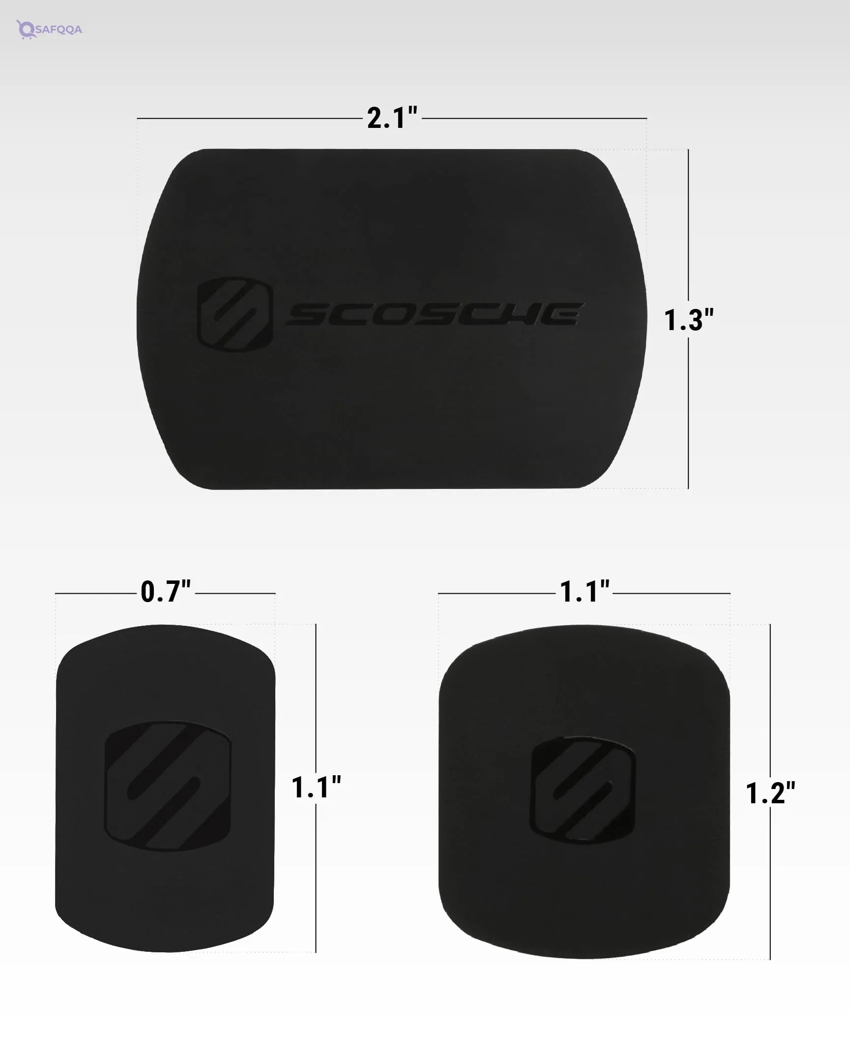 Scosche MagicMount Phone Replacement Plate Kit – Extra Strength Magnetic Hold - Safqqa