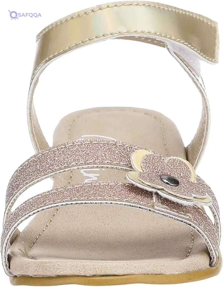 Bellino girls Synthetic leather Open Toe sandal shape flower for girls Sandal - Safqqa Egypt