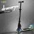 Baybee Dracarys Skate Scooter for Kids, 2 Wheel Kids Scooter with Three Height Adjustable Handle, Flashing LED PU Wheels & Rubber Deck | Kick Runner Scooter for Kids 3 to 8 Years Boys &Girls-The front wheel light works, but the rear wheel light does not. - Safqqa