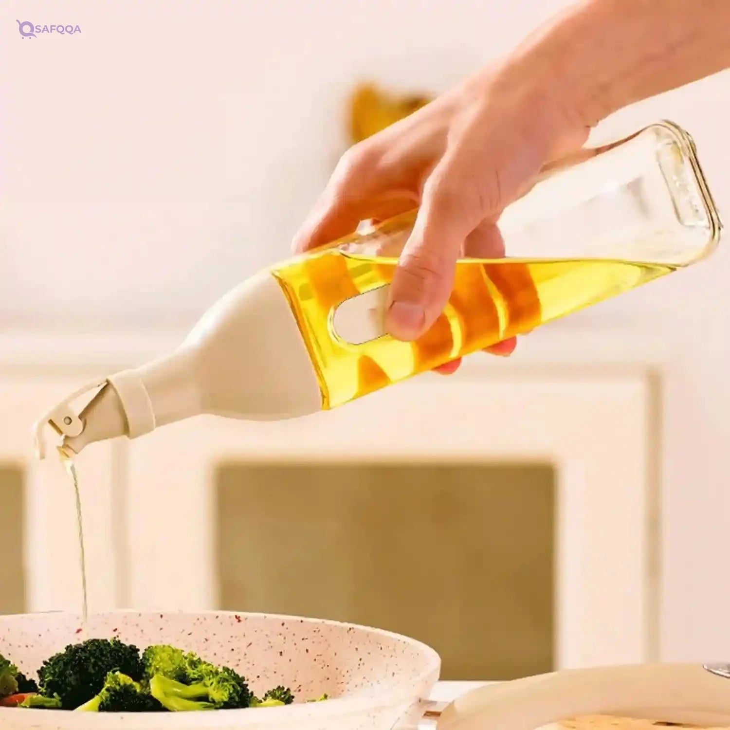 Generic 550ml Jumbo Oil and Vinegar Bottle with Airtight Seal - Safqqa