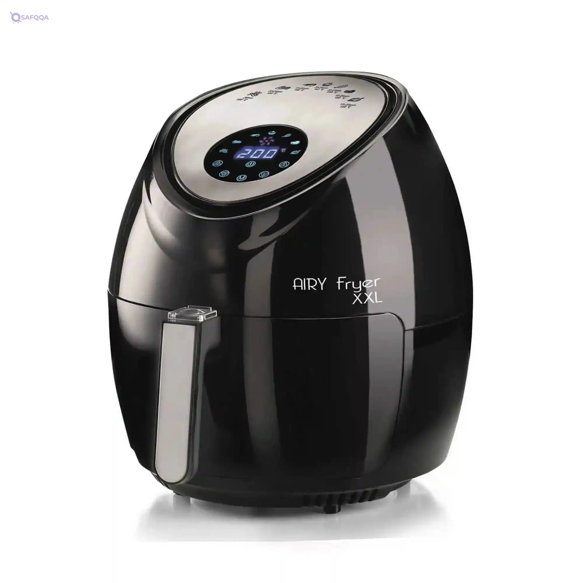 Ariete Airy Fryer 4618, Air Fryer, Fries 2.5 kg of French Fries, 7 Liters, Cooking Without Oil and Fat, 1800 Watts, Black - Safqqa