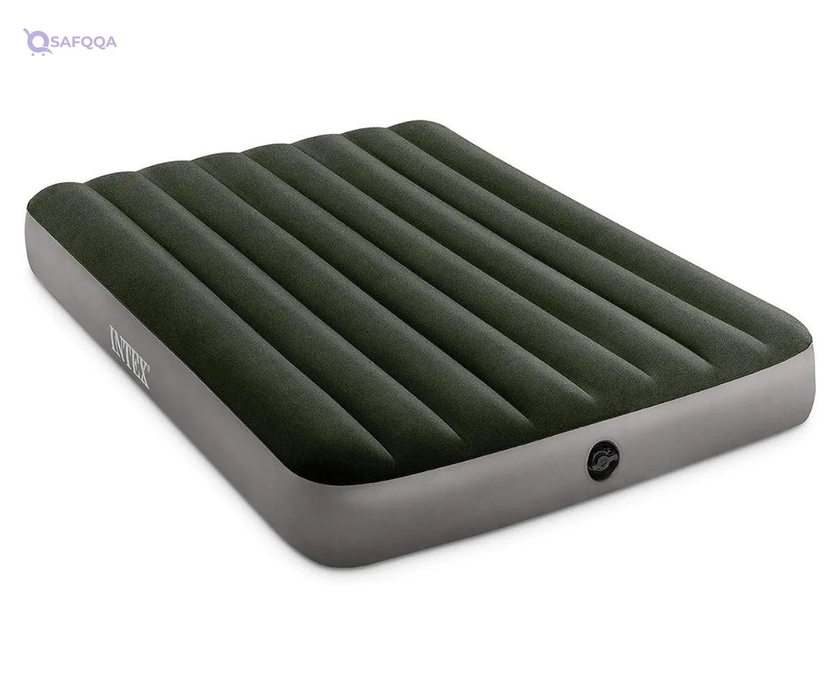 Intex Full Airbed with Built-in Battery Pump – Durable & Comfortable Inflatable Mattress for Indoor & Outdoor Use – Easy Inflation & Compact Storage - Safqqa