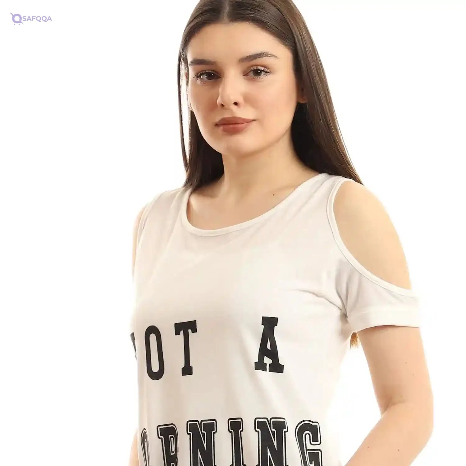 kady Comfy Printed Cotton Summer Sleepshirt women - Safqqa Egypt