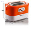 Ariete 159 Toastime, Orange Toaster, 2 Slice Capacity, 9 Browning Levels, 700 W, 3 Functions, Orange, no pliers. (by Delonghi Group)no pliers. 159 (by Delonghi Group). - Safqqa Egypt