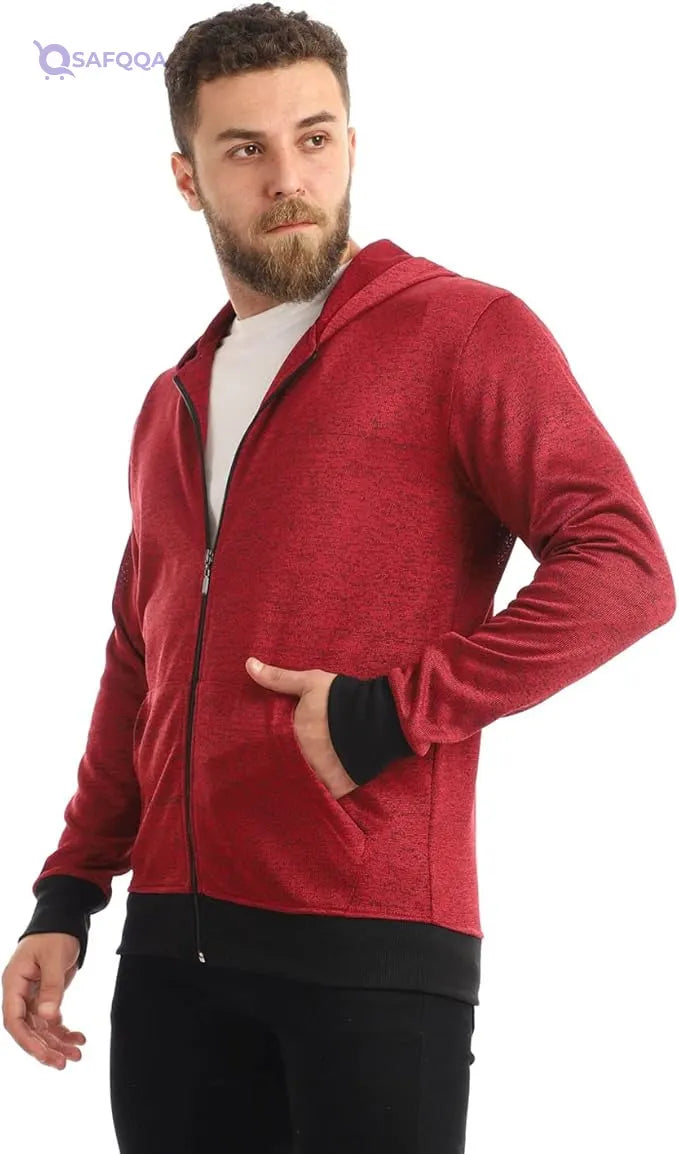 offcliff Men zipper jacket with hoodie - Safqqa