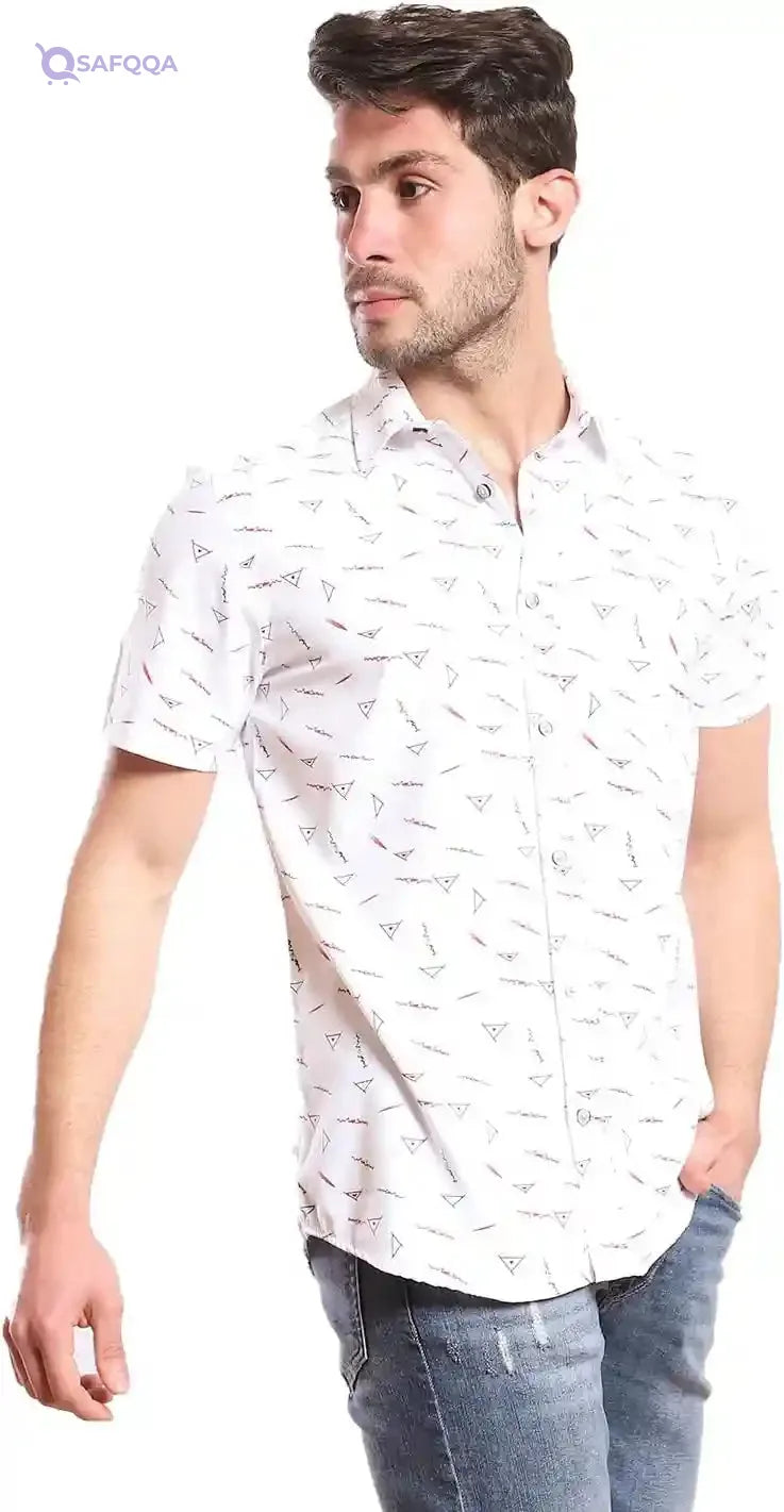 White Rabbit Men's WR2075S22 Short Sleeve Shirt - Safqqa Egypt