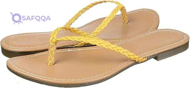 Club Aldo Faux Leather Braided-Strap Toe-Post Slippers for Women - Safqqa Egypt