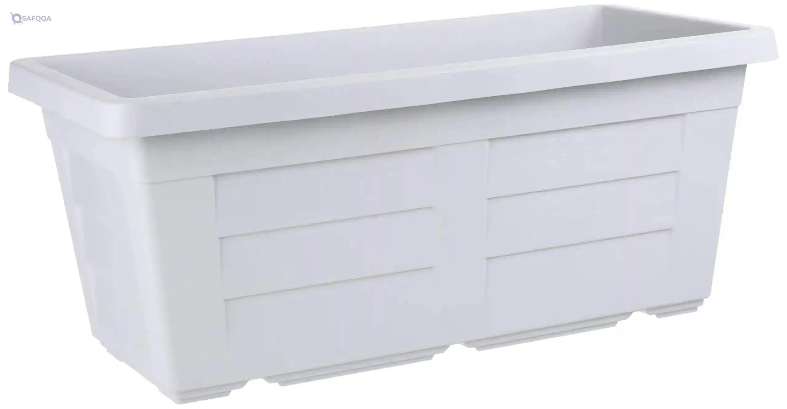 Bama Legno Balcony Box And Saucer 31172 Ice, Made In Italy - Safqqa Egypt