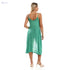 JAMILA Women Spaghetti Sleeves Wide Round Collar Dress - Safqqa Egypt