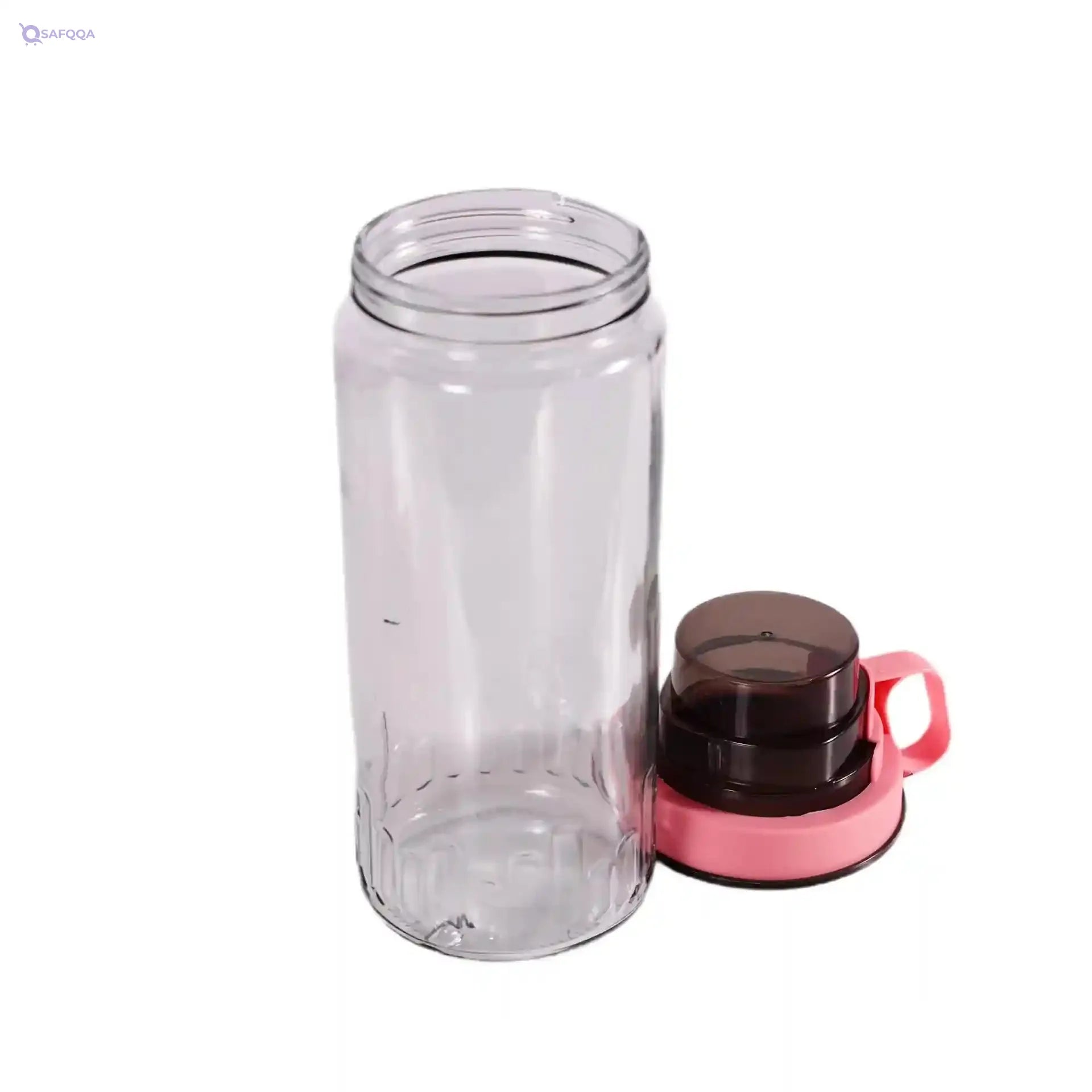 Herevin Measure Cup Canister - 1.46L Capacity, Salmon, Transparent Lid, Measurement Markings, Made in Turkey (Kitchen, Baking, Meal Prep) - Safqqa Egypt