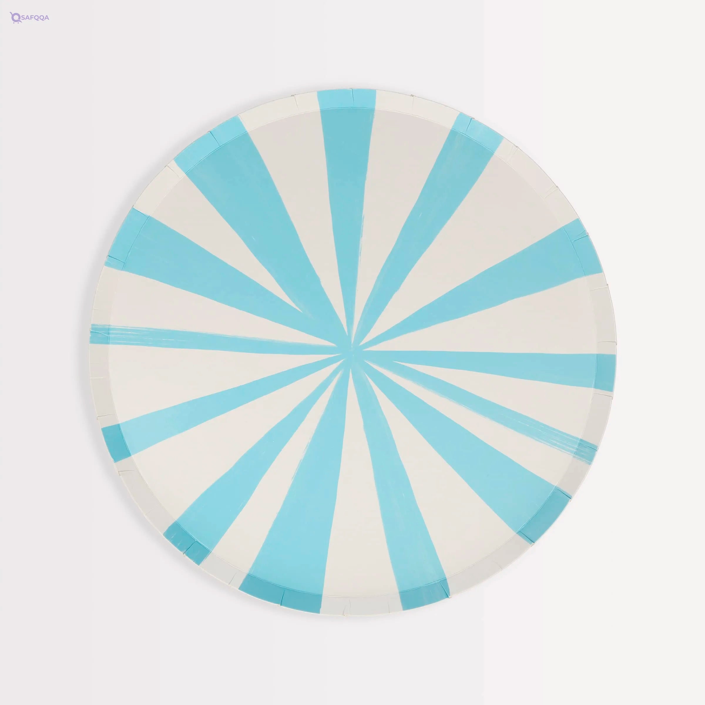 Meri Meri Blue Stripe Side Plates – Pack Of 8 Durable 450Gsm Paper Plates With Bold Blue Stripes, Perfect For Boys’ Birthdays, Baby Showers, And Party Snacks - Safqqa