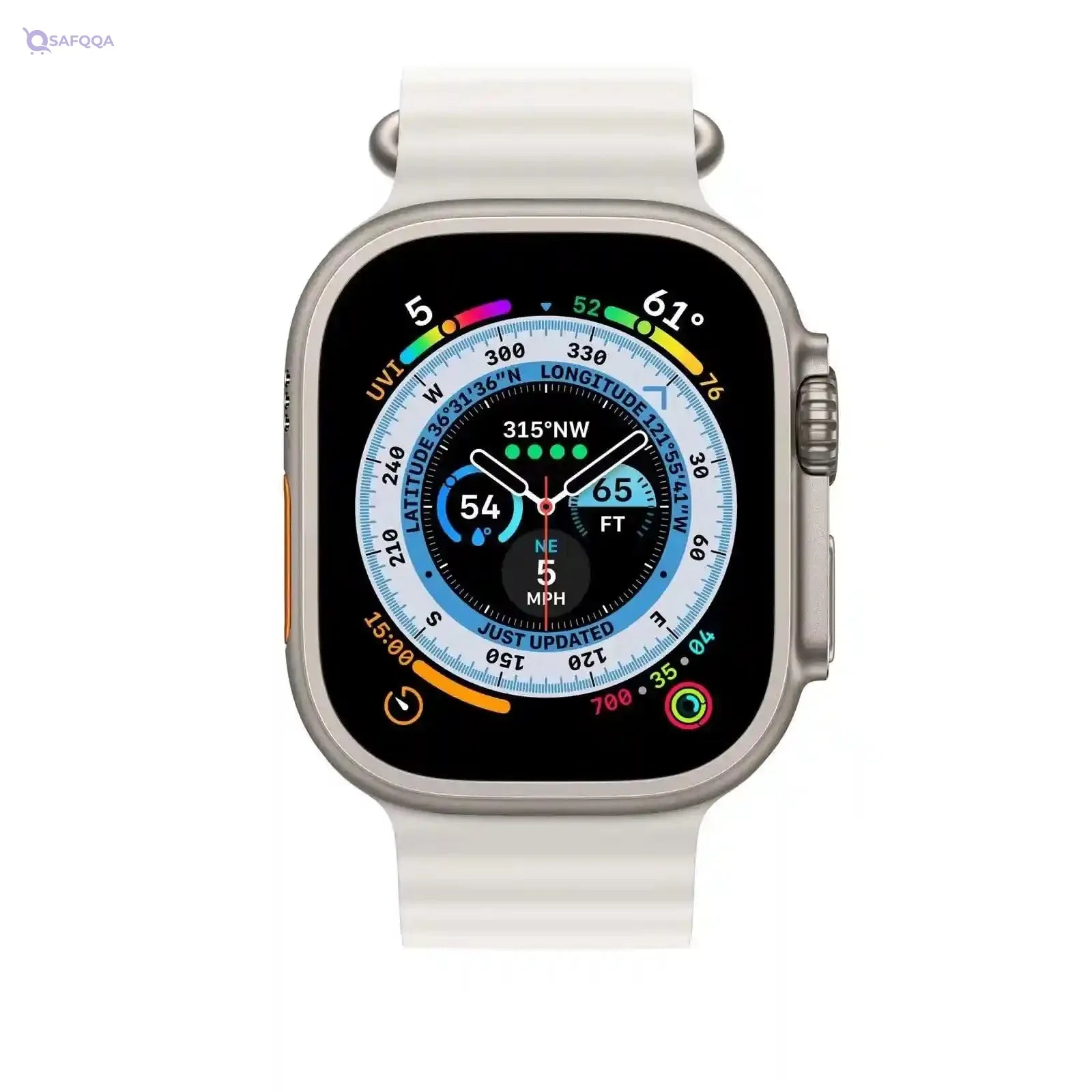 Silicone strap compatible with Apple Watch Ultra - Safqqa
