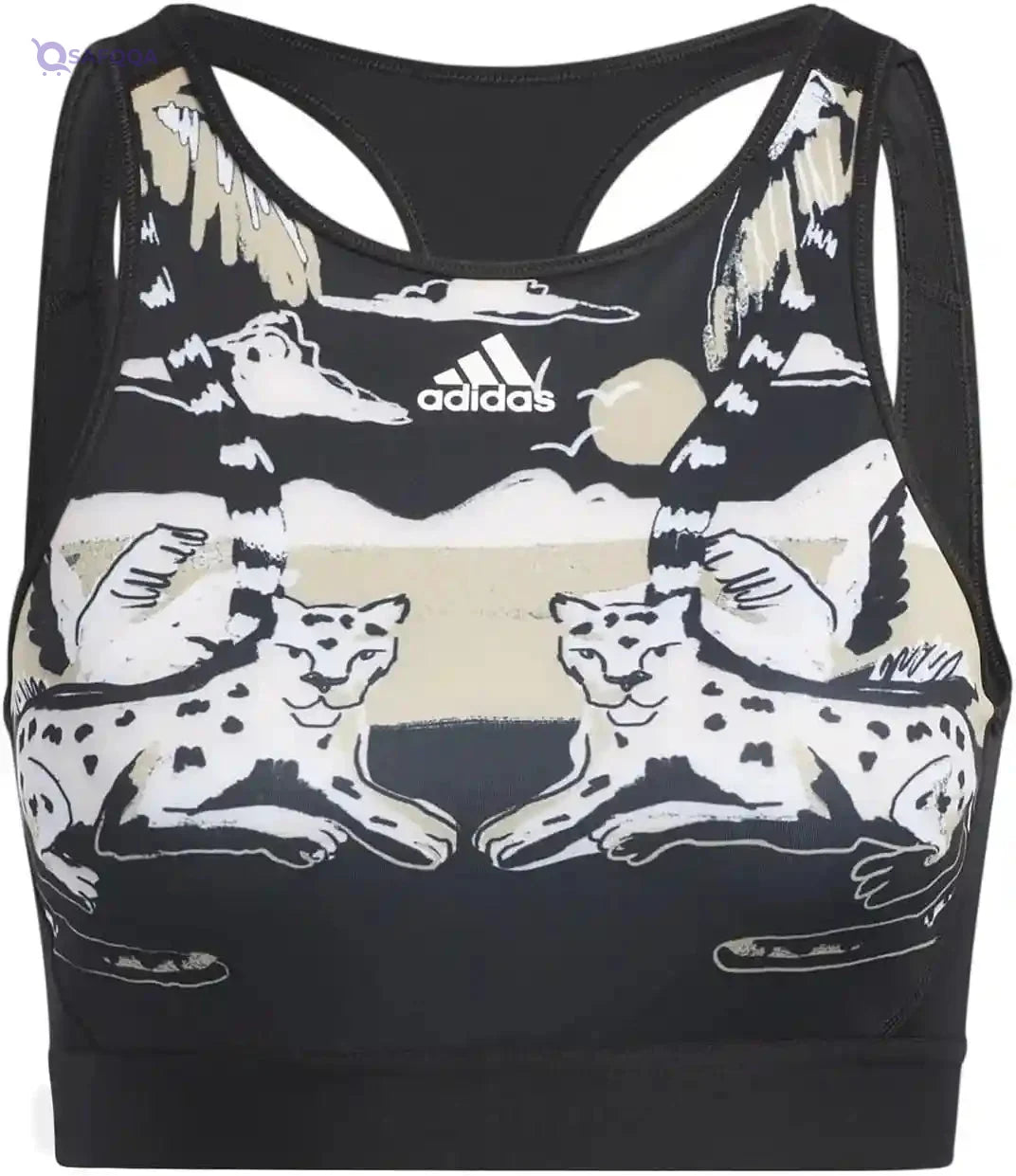 Adidas LS FARM B HA0063 Women’s Training Bra – Light Support, Black - Safqqa