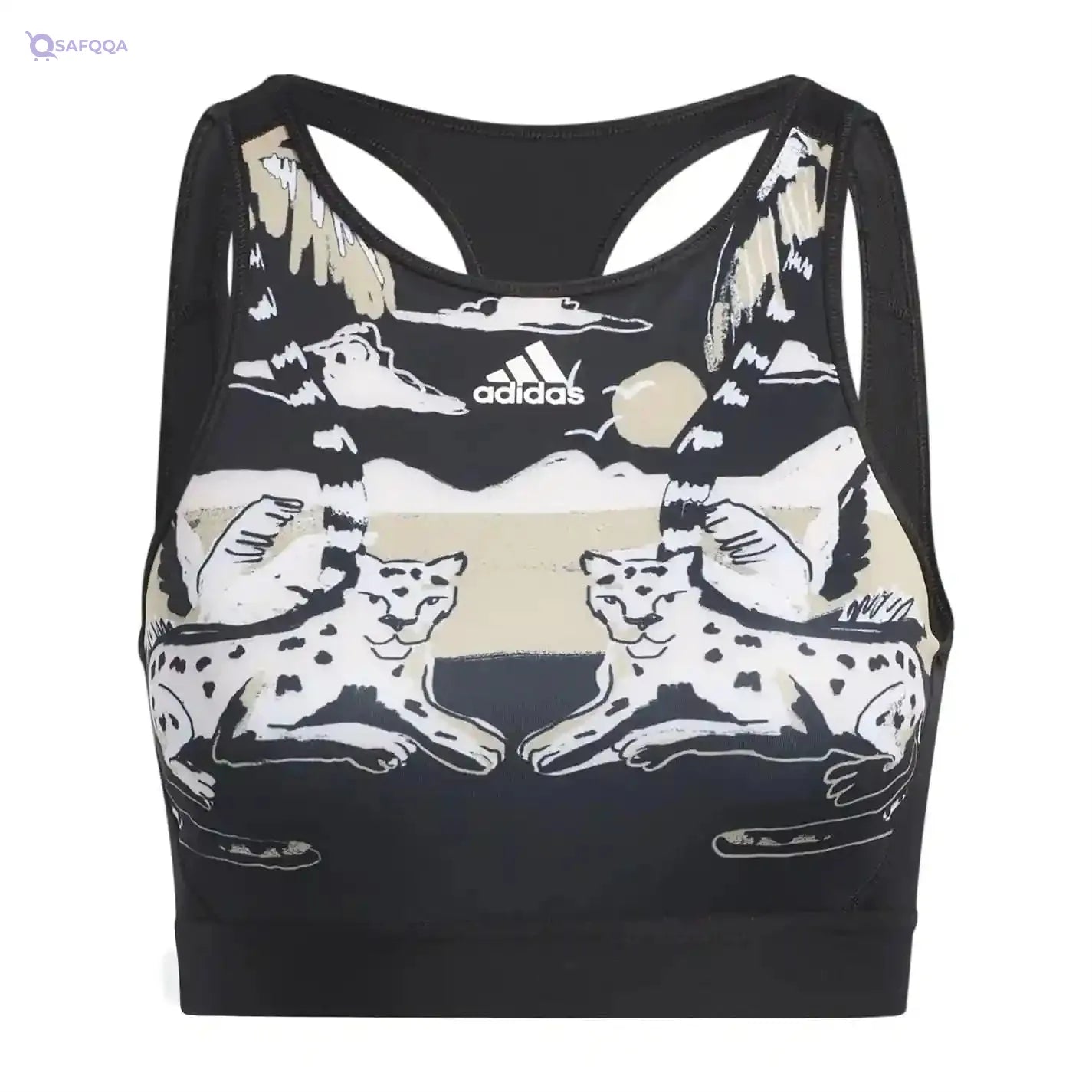 Adidas LS FARM B HA0063 Women’s Training Bra – Light Support, Black - Safqqa