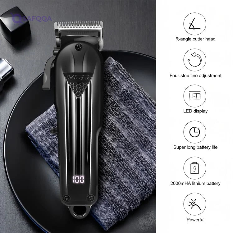 VGR V-282 Professional Cordless Hair Clipper & Trimmer - Safqqa