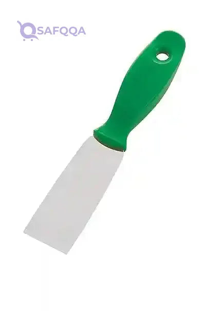 FBK Stainless Steel Spatula with PP Handle Stiff (40 mm) Green 88042 - Safqqa Egypt