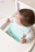 Wee Baby Prime (Silicone Bib + Silicone 2 side spoon and fork), fully silicone - Safqqa