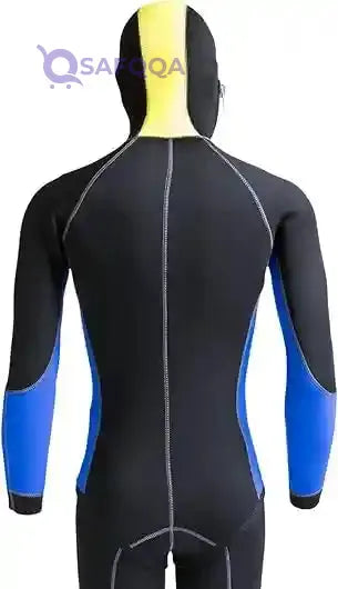 Cressi Men's Medas 5mm Neoprene Wetsuit Jacket Longjohn - Black/Blue ( Pack of 1 ) (Jacket) - Safqqa Egypt