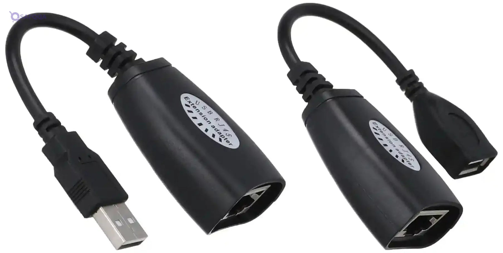 Zonic Z1054 USB to RJ45 Adapter Extension Cable RJ45 Adapter Set Extender Network Adapter for USB Cameras Printers Gamepad Keyboard Mouse Extensions and more 30M - Black - Safqqa Egypt